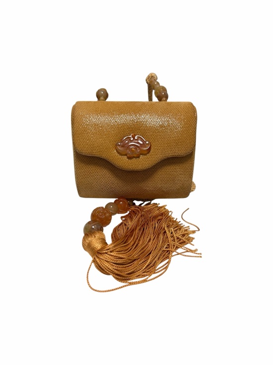 Rafael Sanchez Handbags - Rafael Sanchez Tan Reptile Crossbody Handbag
